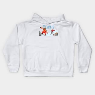 Skiing and snowboarding in Flaine Kids Hoodie